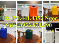 Vỏ can nhựa 1 lít vuông, can nhựa 2 lít tròn, bình nhựa 5 lít vuông đựng hóa chất 