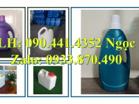 Can nhựa 5 lít đựng NH3, can nhựa 2 lít đựng tinh dầu, can 1 lít nhựa HDPE nguyên sinh 