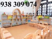 Kệ gỗ mầm non Montessori kệ gỗ mầm non nhiều mẫu chất lượng cao