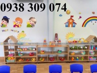 Kệ gỗ mầm non Montessori kệ gỗ mầm non nhiều mẫu chất lượng cao