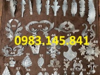 Hoa lá tôn dập, phụ kiện trang trí cổng, cửa sắt mỹ thuật