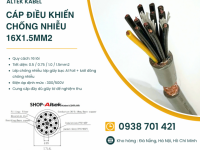 Cáp điều khiển chống nhiễu 16x1.5mm² Altek Kabel 