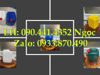 Thùng nhựa 25 lít tròn, can nhựa 25 lít vuông dày, can nhựa 25 lít đựng hóa chất thoát khí 