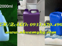 Can nhựa 1 lít đựng si rô, can nhựa 2 lít đựng chất làm sạch bề mặt nội thất 