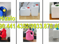 Can nhựa 2 lít giá rẻ, bình nhựa 1 lít nắp thoát khí, can nhựa 500ml đựng dầu mỡ 