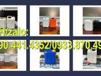 Can nhựa 5 lít đựng thuốc diệt côn trùng, can vuông 2 lít đựng hóa chất, can tròn 1 lít đựng chất lỏ
