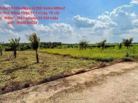 Chỉ Với 350 Triệu Sở Hữu Ngay Lô Đất Vườn 400m2 Tại Xã Tân Phú, Đồng Tháp(TX Cai Lậy, TG cũ)