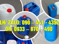Thùng nhựa 25 lít đựng muối hóa học dạng loãng, can nhựa 20 lít đựng chất xúc tác phòng thí nghiệm 