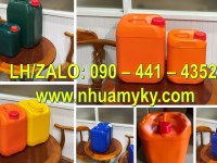 Thùng nhựa 25 lít đựng bazơ, can nhựa 20 lít đựng màu, can vuông 25 lít nhựa HDPE nguyên sinh