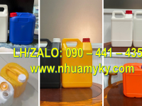 Vỏ can nhựa 2L đựng thuốc thủy sản, can nhựa 5 lít đựng hóa chất ngành xây dựng 