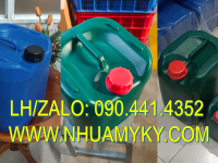 Can nhựa 30 lít đựng axit photphoric, thùng nhựa 25 lít đựng ethanol, can nhựa 20L đựng methanol 