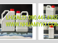 Can nhựa 2 lít đựng dung dịch làm sạch kênh gạch, can nhựa tròn 5 lít chất làm bóng bề mặt gỗ 
