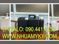 Can nhựa 2 lít đựng dung dịch làm sạch kênh gạch, can nhựa tròn 5 lít chất làm bóng bề mặt gỗ 