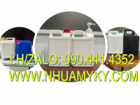Can nhựa 2 lít đựng dung dịch làm sạch kênh gạch, can nhựa tròn 5 lít chất làm bóng bề mặt gỗ 