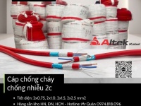Cáp Chống Cháy Chống Nhiễu 2x1.0 Altek Kabel