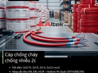 Cáp Chống Cháy Chống Nhiễu 2x1.0 Altek Kabel