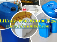 Thùng nhựa 30 lít giá rẻ, can vuông 25 lít, can nhựa 20 lít vuông xanh 