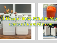 Can 1 lít đựng nước cốt, can nhựa 2 lít tròn, can 5 lít tròn đựng hóa chất công nghiệp 