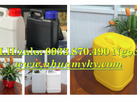 Can nhựa 0.5 lít, vỏ can nhựa 1 lít vuông, can nhựa 2 lít đựng hóa chất, can nhựa 5 lít giá rẻ