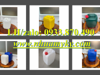 Can nhựa 30 lít đựng chất thải y tế, can nhựa 25 lít đựng thuốc nhuộm, can nhựa 20 lít màu vàng 
