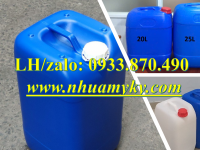 Can nhựa 30 lít đựng chất thải y tế, can nhựa 25 lít đựng thuốc nhuộm, can nhựa 20 lít màu vàng 