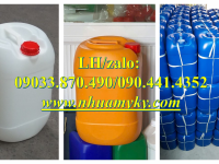 Thùng nhựa 25 lít đựng nhiên liệu động cơ, can nhựa 20 lít màu trắng trong, can nhựa 10 lít nắp thoá