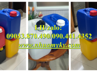 Thùng nhựa 25 lít đựng nhiên liệu động cơ, can nhựa 20 lít màu trắng trong, can nhựa 10 lít nắp thoá