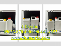 Can nhựa 2 lít đựng hóa chất có màng seal, bình nhựa 1L vuông, can nhựa 5L đựng kiềm thổ 