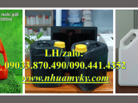 Can nhựa 2 lít đựng hóa chất có màng seal, bình nhựa 1L vuông, can nhựa 5L đựng kiềm thổ 