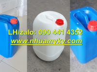 Can nhựa 10 lít màu đỏ, can nhựa 20 lít đựng hóa chất y tế nguy hiểm, can 25 lít đựng hóa chất loãng