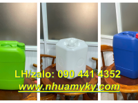 Can nhựa 10 lít màu đỏ, can nhựa 20 lít đựng hóa chất y tế nguy hiểm, can 25 lít đựng hóa chất loãng