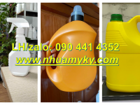 Bình nhựa 2 lít đựng nước rửa chén, can nhựa 5 lít đựng nước lau sàn màu xanh lá 