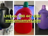 Bình nhựa 2 lít đựng nước rửa chén, can nhựa 5 lít đựng nước lau sàn màu xanh lá 