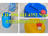 Can nhựa 22 lít đựng xăng, thùng nhựa 24 lít đựng cồn sát khuẩn, can nhựa 25 lít đựng axit đậm 