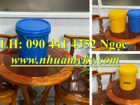 Cung cấp vỏ thùng sơn tròn 6 lít, vỏ thùng sơn 5 lít quai nhựa+ quai sắt, vỏ thùng sơn 1 lít tại Gò 