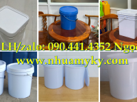 Vỏ thùng sơn 30 lít tròn, sản xuất vỏ thùng đựng sơn 22 lít, thùng đựng sơn nhựa 20 lít dày