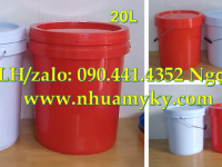 Vỏ thùng sơn 30 lít tròn, sản xuất vỏ thùng đựng sơn 22 lít, thùng đựng sơn nhựa 20 lít dày