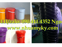 Vỏ thùng sơn 30 lít tròn, sản xuất vỏ thùng đựng sơn 22 lít, thùng đựng sơn nhựa 20 lít dày