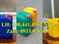 Gía can nhựa 30 lít vuông, can trắng 25 lít vuông, can tròn 20 lít đựng dầu nhớt 