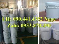 Thùng sơn nhựa 5 lít màu đỏ, thùng sơn 6 lít quai nhựa, vỏ thùng nhựa 10 lít đựng sơn nhám 