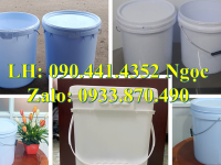 Thùng sơn nhựa 5 lít màu đỏ, thùng sơn 6 lít quai nhựa, vỏ thùng nhựa 10 lít đựng sơn nhám 