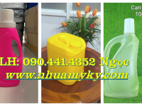 Can nhựa 2 lít đựng chất xơ, can nhựa 5 lít đựng xenlulozơ, can nhựa 1 lít đựng đường guclozơ 