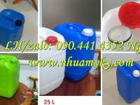 Vỏ can nhựa 30 lít nắp garenti thoát khí, thùng nhựa 20L đựng đường fructo, can nhựa 10L đựng xăng