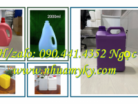 Can 5 lít đựng phân bón hữu cơ, can nhựa 2 lít đựng axit vô cơ, can nhựa 1 lít đựng hóa chất ngành y