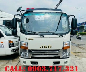 Bán xe tải Jac N350S động cơ Cummins thùng bạt 4m3 bảo hành 5 năm