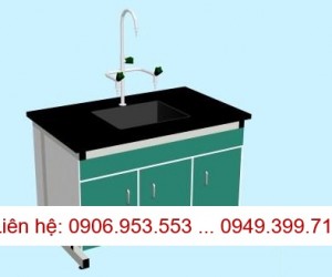 Chuyên tư vấn thiết kế lắp đặt Bàn thí nghiệm có bồn rửa – Sink bench cho phòng thí nghiệm 