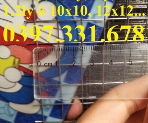 Lưới thép dây 1ly ô 10x10 mạ kẽm