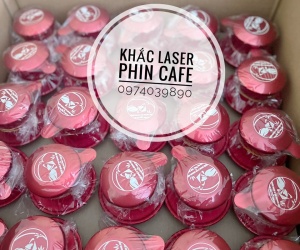 Phin CAFE khắc logo, nhận khắc chữ trên phin cafe tại LASER NAM VIỆT