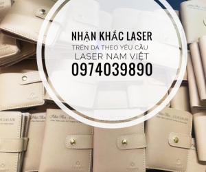 Dịch vụ cắt laser trên da, khắc logo trên da bò và simili tại LASER NAM VIỆT