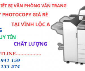 Cho thuê máy photocopy giá rẻ tại Vĩnh Lộc A